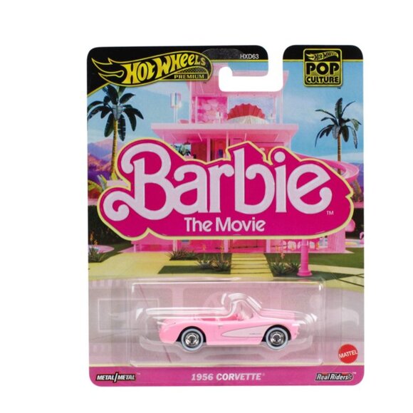 Mattel Hot Wheels Pop Culture - Barbie: The Movie - 1956 CORVETTE [Pink] (JBL79 - Picture 1 of 2